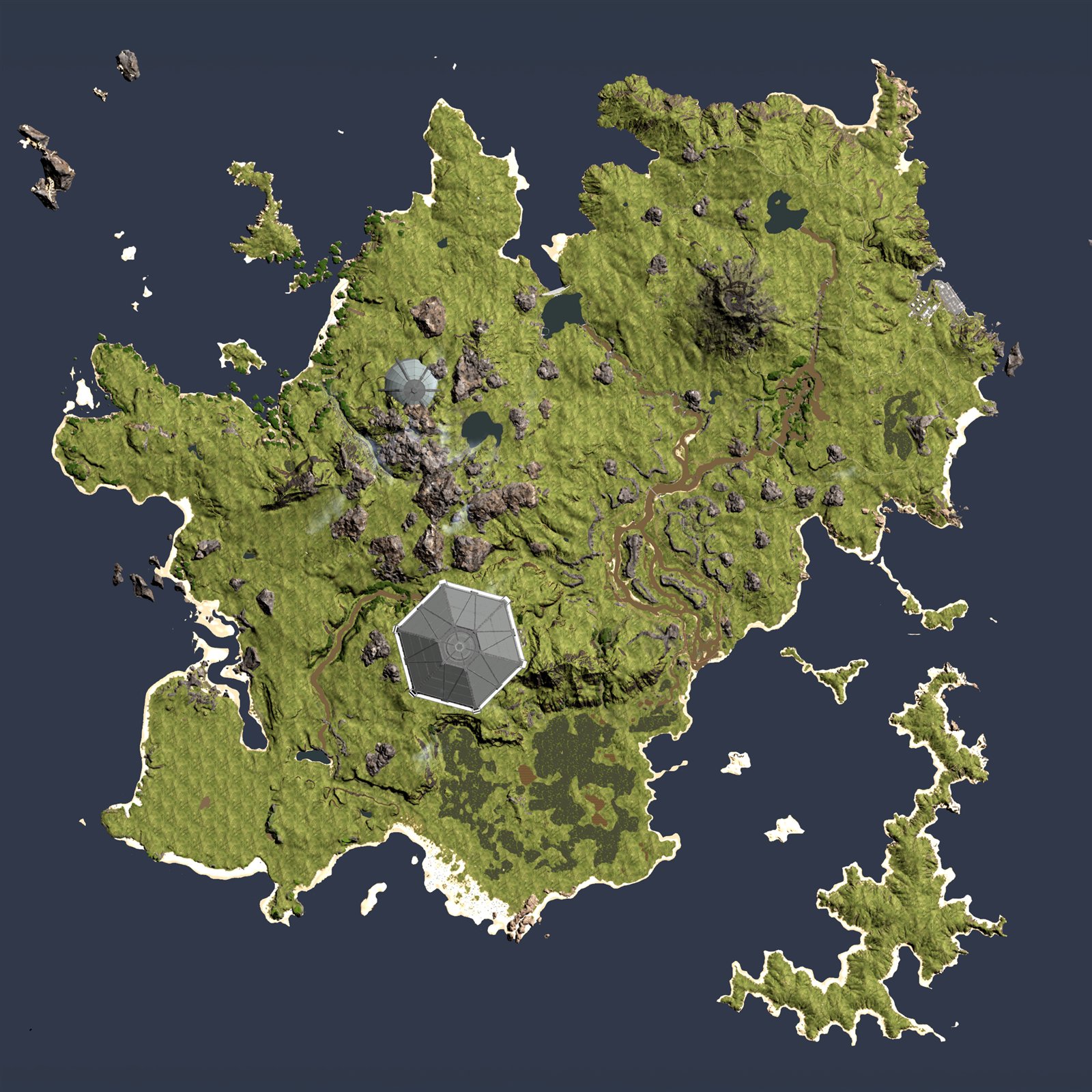 Gateway map shown inside TheIsleMinimap